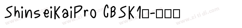 ShinseiKaiPro CBSK1◆字体转换